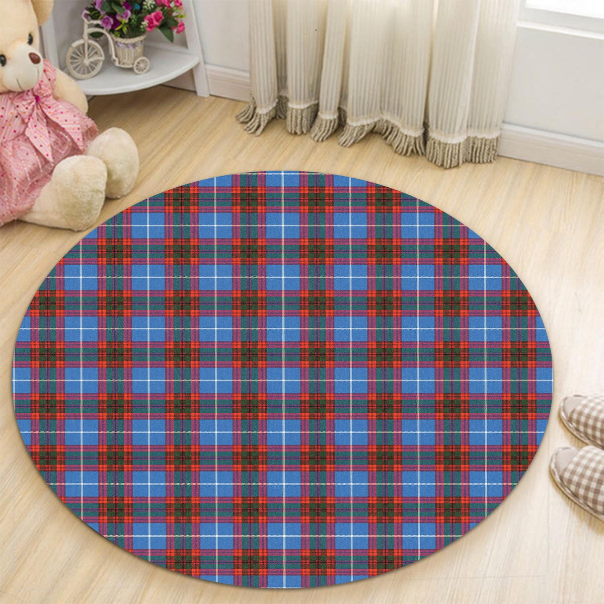 Crichton (Crighton) Tartan Round Rug - Tartan Vibes Clothing