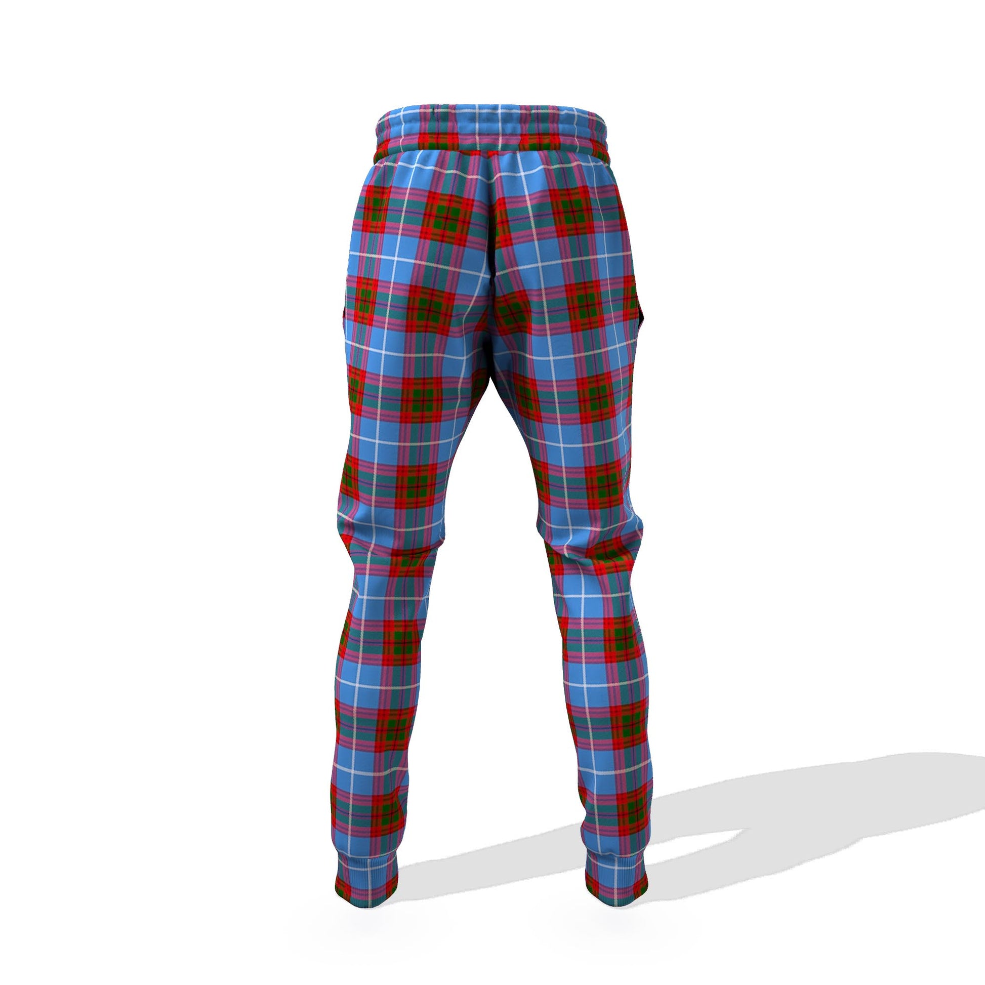 Crichton Tartan Joggers Pants with Family Crest - Tartanvibesclothing