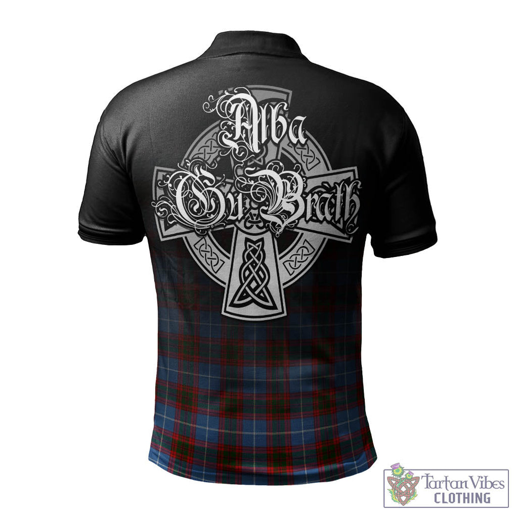 Tartan Vibes Clothing Crichton Tartan Polo Shirt Featuring Alba Gu Brath Family Crest Celtic Inspired