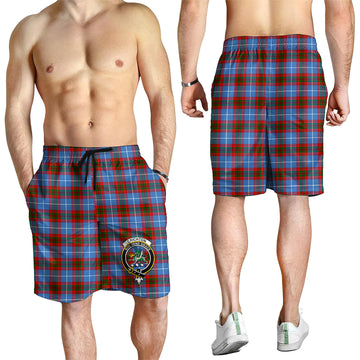 Crichton (Crighton) Tartan Mens Shorts with Family Crest