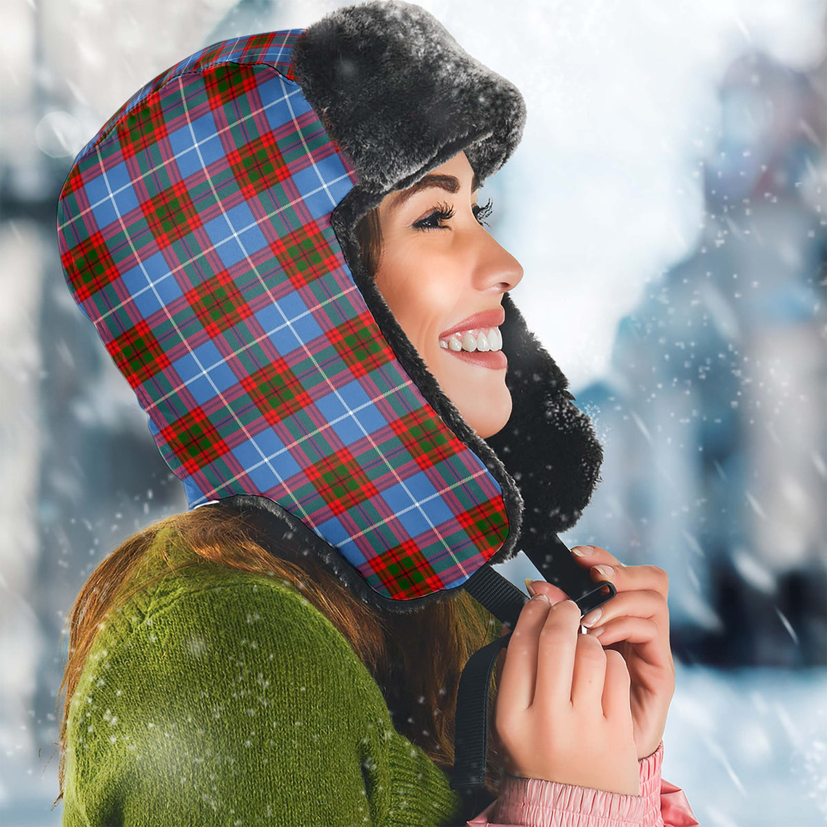 Crichton (Crighton) Tartan Winter Trapper Hat - Tartan Vibes Clothing