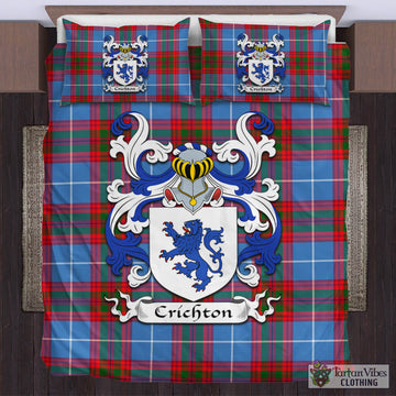 Crichton (Crighton) Tartan Bedding Set with Coat of Arms