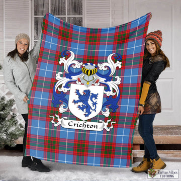 Crichton (Crighton) Tartan Blanket with Coat of Arms