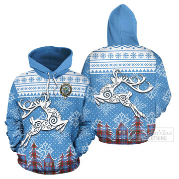 Crichton (Crighton) Clan Christmas Hoodie Celtic Reindeer Style