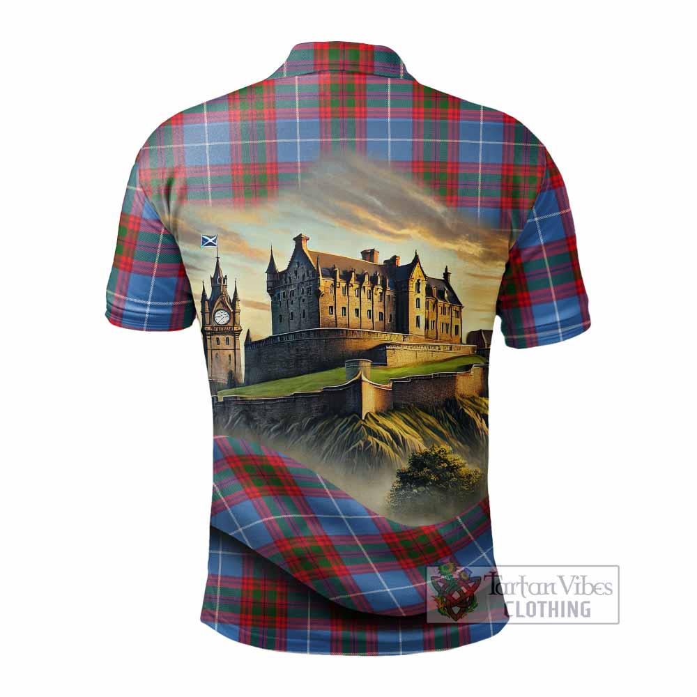 Crichton (Crighton) Tartan Family Crest Polo Shirt with Scottish Ancient Castle Style - Tartan Vibes Clothing