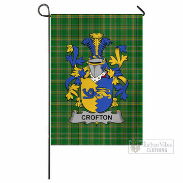 Crofton Irish Clan Tartan Flag with Coat of Arms