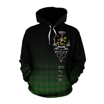 Croke Irish Clan Cotton Hoodie with Coat of Arms Erin Go Bragh Celtic Inspired Pullover Hoodie XS - Tartan Vibes Clothing