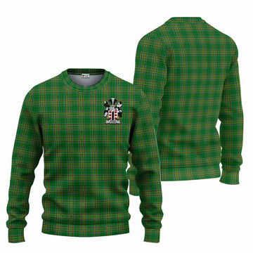 Cromie Irish Clan Tartan Knitted Sweater with Coat of Arms