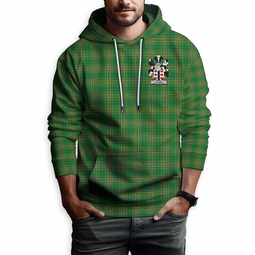 Cromie Irish Clan Tartan Hoodie with Coat of Arms