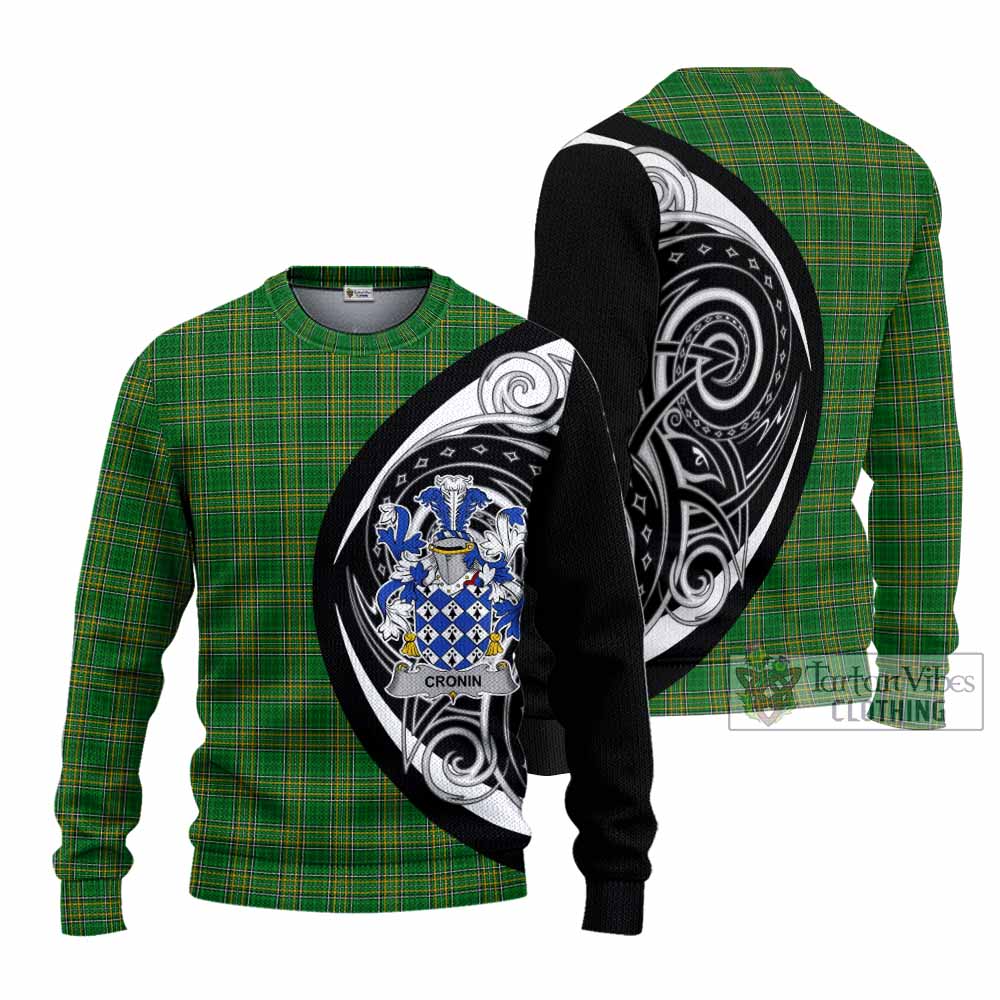 Cronin Irish Clan Knitted Sweater Celtic Circle Style - Tartan Vibes Clothing