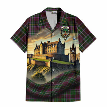 Crosbie Tartan Family Crest Hawaiian Shirt with Scottish Ancient Castle Style Kid - Tartan Vibes Clothing