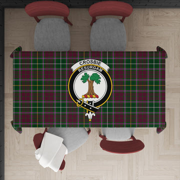 Crosbie Tartan Tablecloth with Family Crest