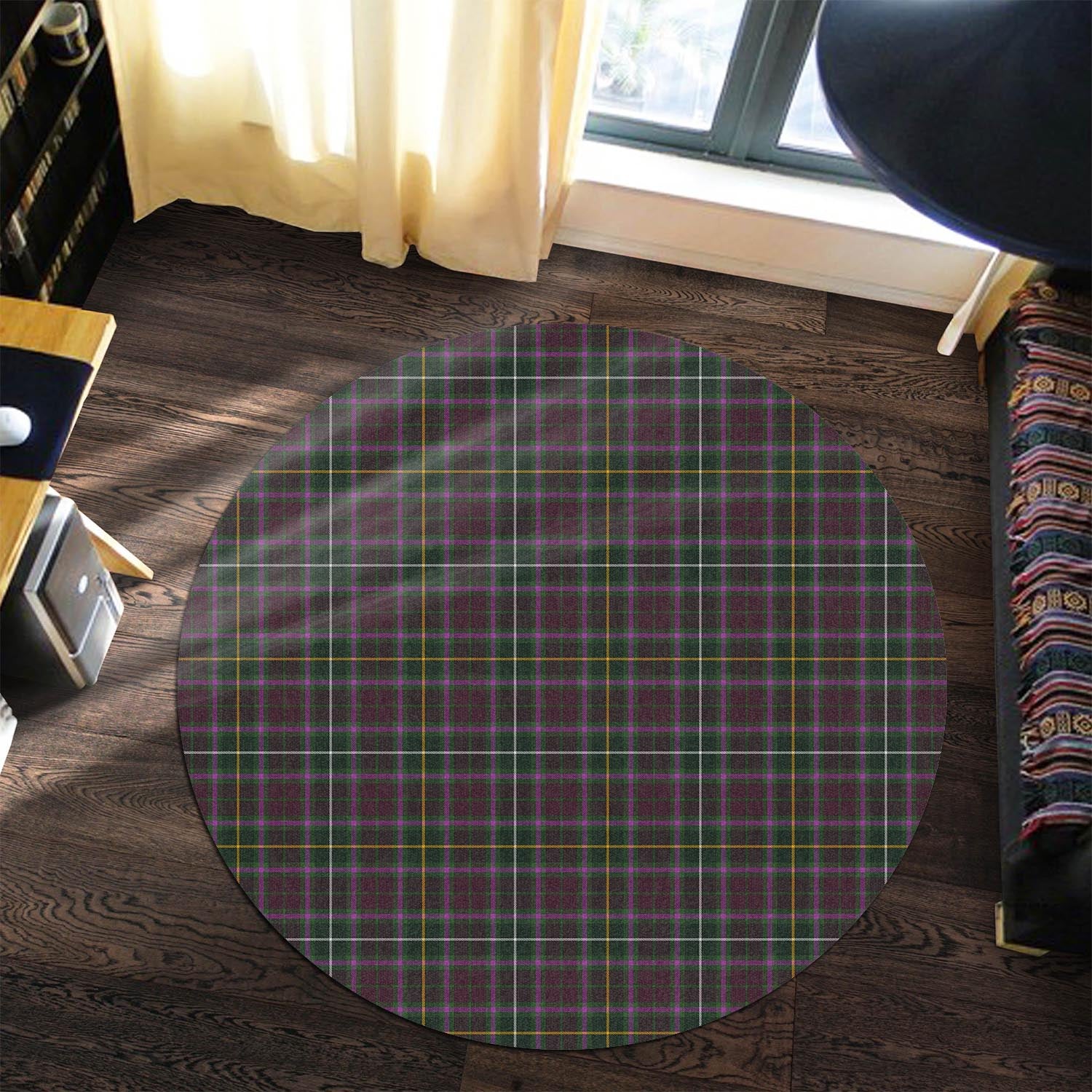 Crosbie Tartan Round Rug - Tartanvibesclothing