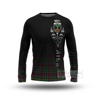 Crosbie Tartan Long Sleeve T-Shirt Featuring Alba Gu Brath Family Crest Celtic Inspired