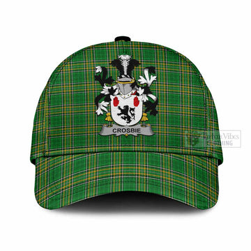 Crosbie Irish Clan Tartan Classic Cap with Coat of Arms