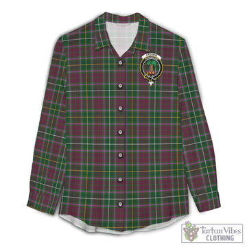 Crosbie Tartan Women's Casual Shirt with Family Crest