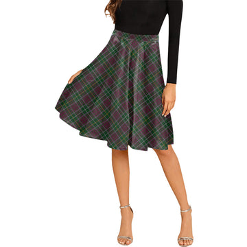 Crosbie Tartan Melete Pleated Midi Skirt