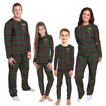 Crosbie Tartan Pajamas Family Set with Family Crest