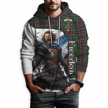 Crosbie Crest Tartan Hoodie Inspired by the Freedom of Scottish Warrior