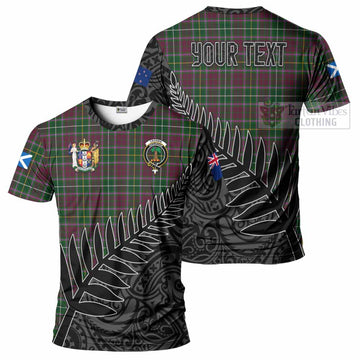 Crosbie Crest Tartan T-Shirt with New Zealand Silver Fern Half Style