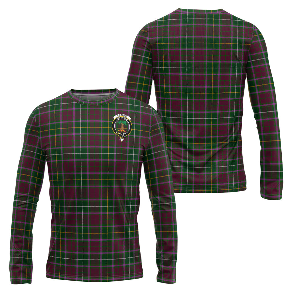 crosbie-tartan-long-sleeve-t-shirt-with-family-crest