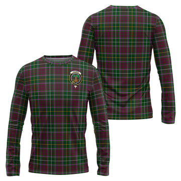 Crosbie Tartan Long Sleeve T-Shirt with Family Crest