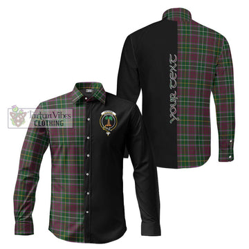 Crosbie Tartan Long Sleeve Button Shirt with Family Crest and Half Of Me Style