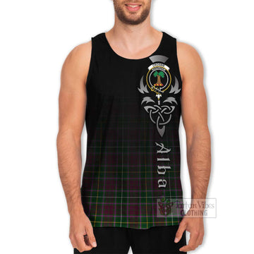 Crosbie Tartan Men's Tank Top Featuring Alba Gu Brath Family Crest Celtic Inspired