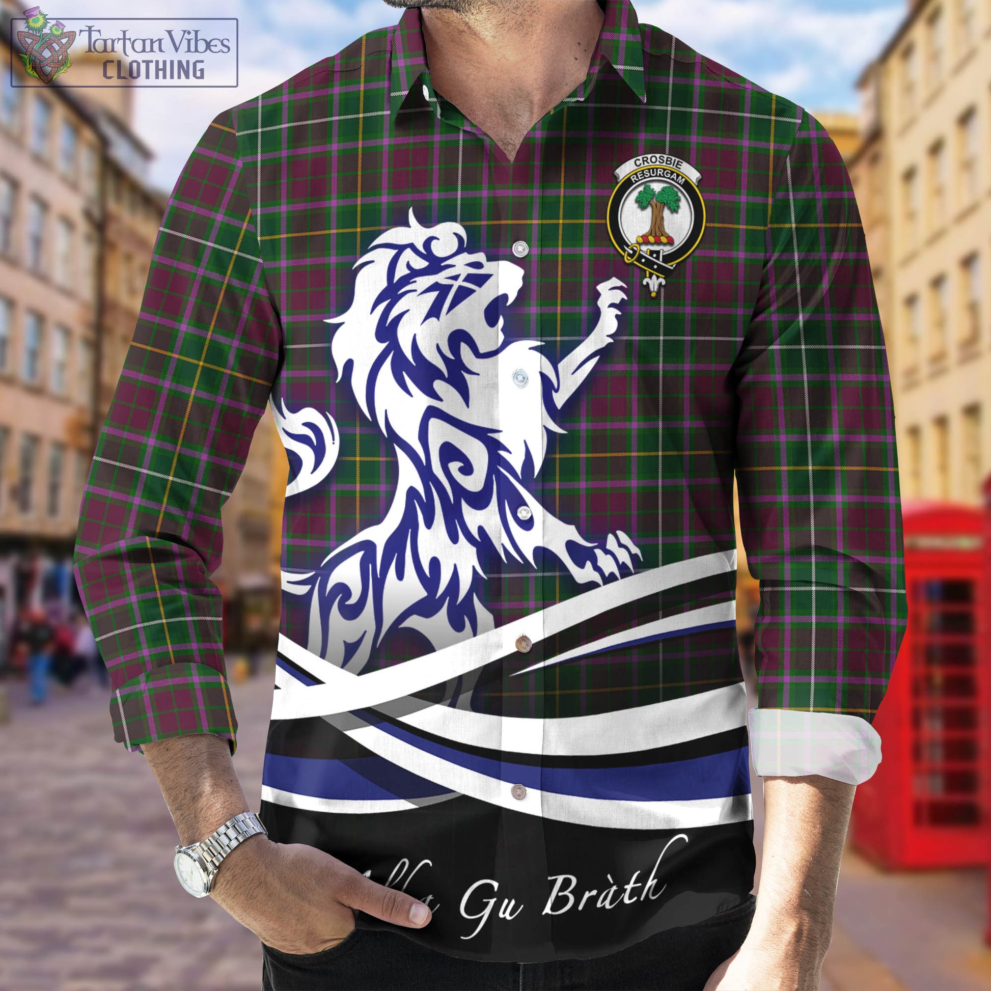 crosbie-tartan-long-sleeve-button-up-shirt-with-alba-gu-brath-regal-lion-emblem