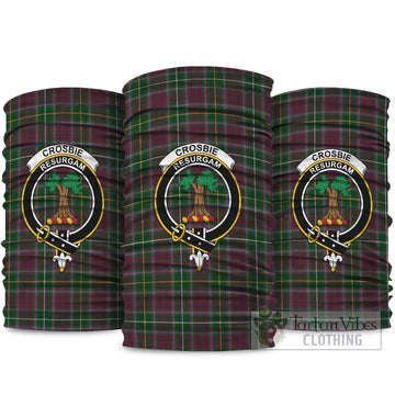 Crosbie Tartan Neck Gaiters, Tartan Bandanas, Tartan Head Band with Family Crest