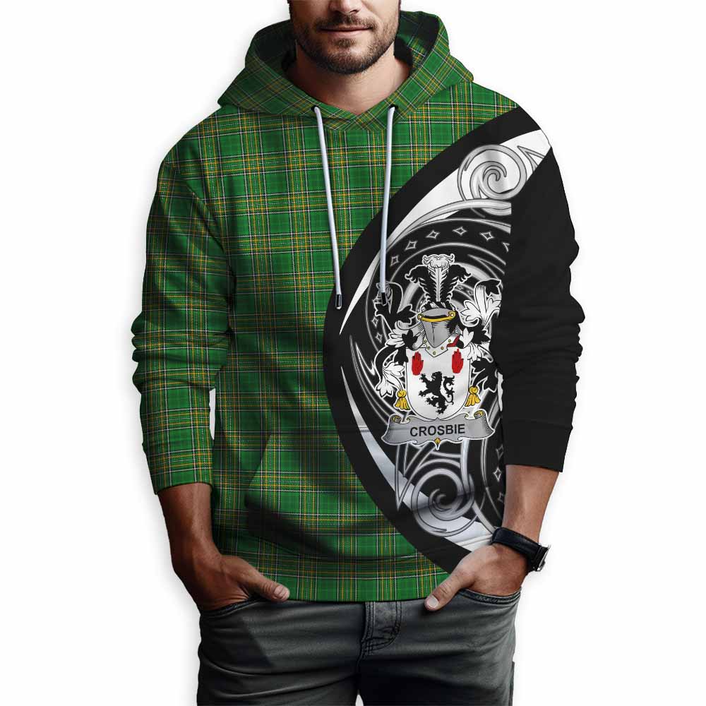 Crosbie Irish Clan Hoodie Celtic Circle Style Pullover Hoodie - Tartan Vibes Clothing