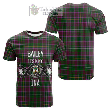 Crosbie Tartan Cotton T-shirt with Family Crest DNA In Me Style