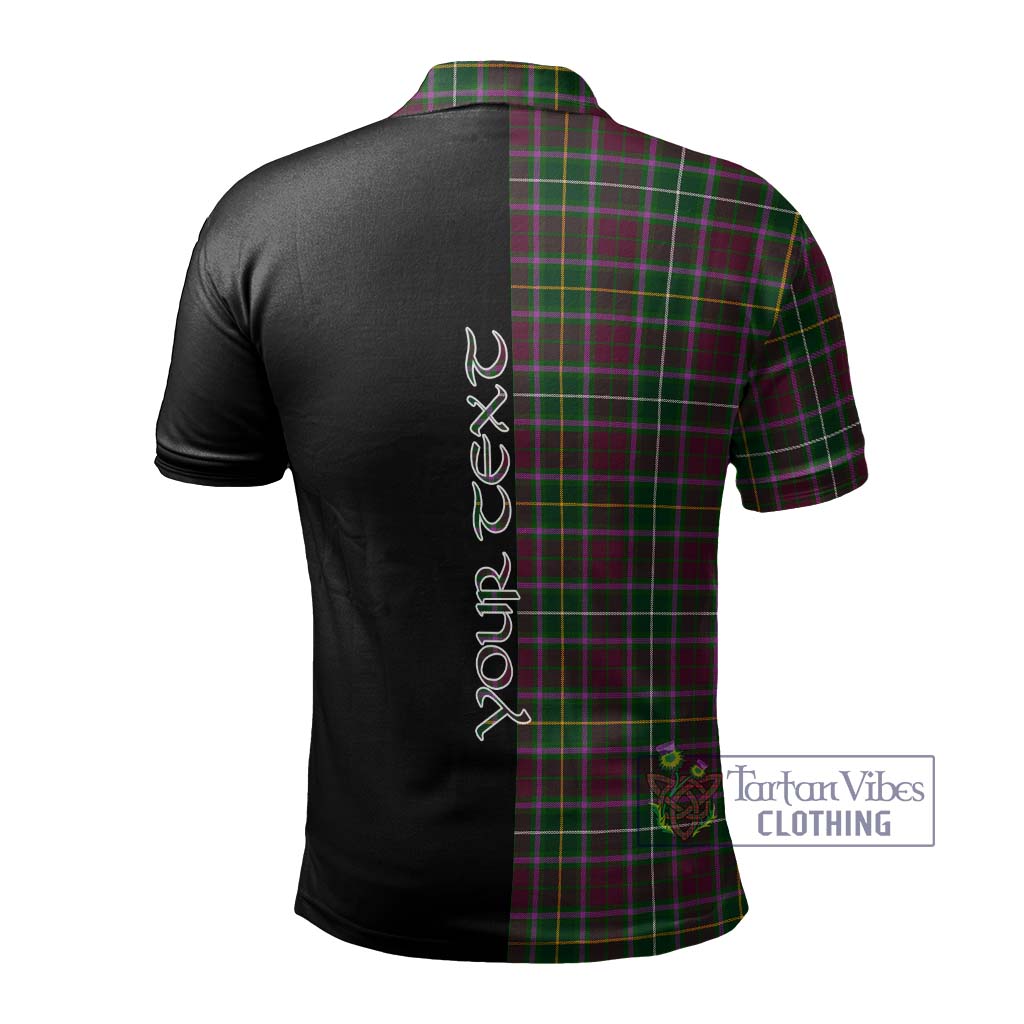 Tartan Vibes Clothing Crosbie Tartan Polo Shirt with Family Crest and Half Of Me Style