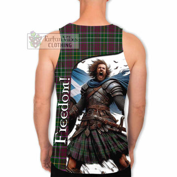 Crosbie Crest Tartan Men's Tank Top Inspired by the Freedom of Scottish Warrior