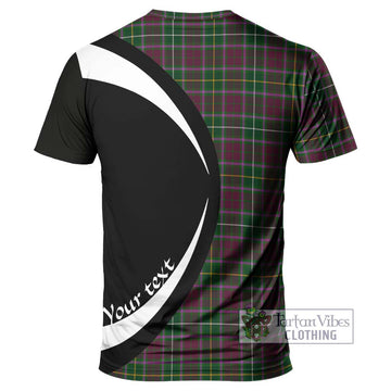 Crosbie Tartan T-Shirt with Family Crest Circle Style