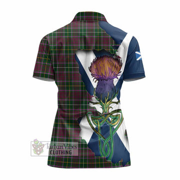 Crosbie Tartan Family Crest Women's Polo Shirt Scottish Thistle Celtic Inspired - Tartan Vibes Clothing