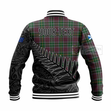 Crosbie Crest Tartan Baseball Jacket with New Zealand Silver Fern Half Style