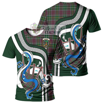 Crosbie Tartan T-Shirt with Epic Bagpipe Style