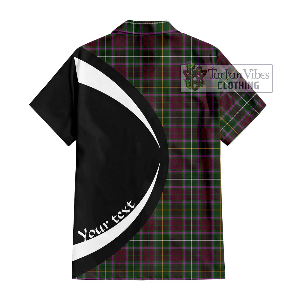 Tartan Vibes Clothing Crosbie Tartan Short Sleeve Button Up with Family Crest Circle Style