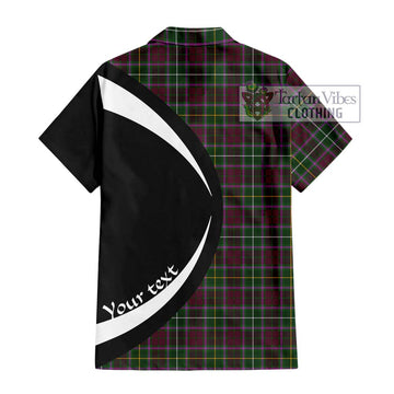 Crosbie Tartan Short Sleeve Button Up with Family Crest Circle Style