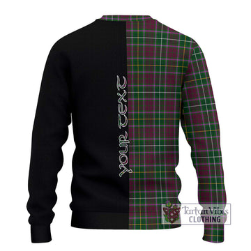 Crosbie Tartan Ugly Sweater with Family Crest and Half Of Me Style