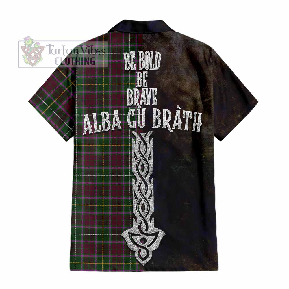 Crosbie Tartan Family Crest Hawaiian Shirt Alba Gu Brath Be Brave Lion Ancient Style - Tartan Vibes Clothing