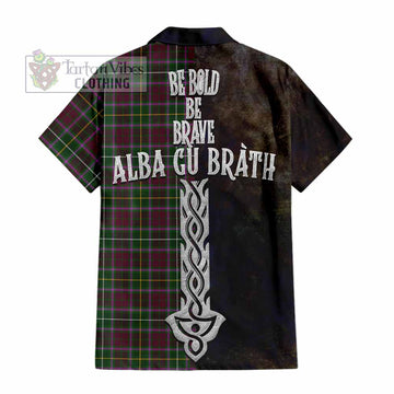 Crosbie Tartan Family Crest Hawaiian Shirt Alba Gu Brath Be Brave Lion Ancient Style - Tartan Vibes Clothing