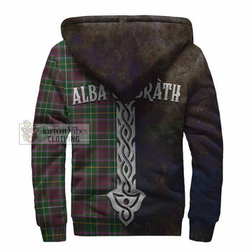 Crosbie Tartan Family Crest Sherpa Hoodie Alba Gu Brath Be Brave Lion Ancient Style - Tartan Vibes Clothing