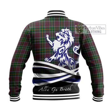 Crosbie Tartan Baseball Jacket with Alba Gu Brath Regal Lion Emblem