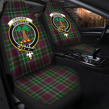 Crosbie Tartan Car Seat Cover with Family Crest