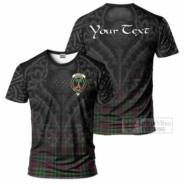 Crosbie Tartan T-Shirt with Family Crest Celtic Thistle Vibes