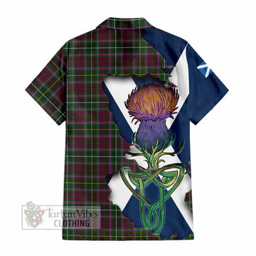 Crosbie Tartan Family Crest Hawaiian Shirt Scottish Thistle Celtic Inspired - Tartan Vibes Clothing