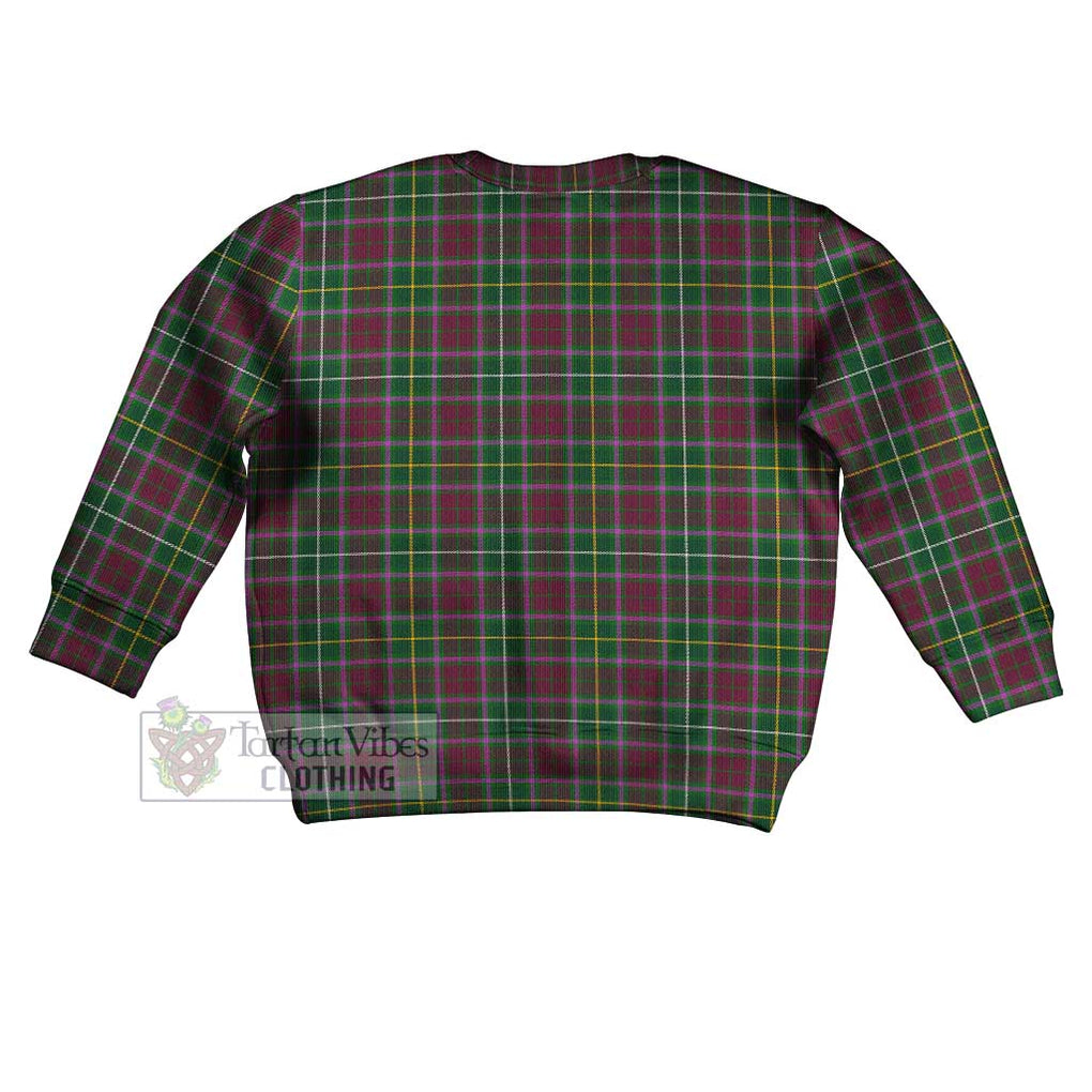 Tartan Vibes Clothing Crosbie Tartan Kid Ugly Sweater with Family Crest