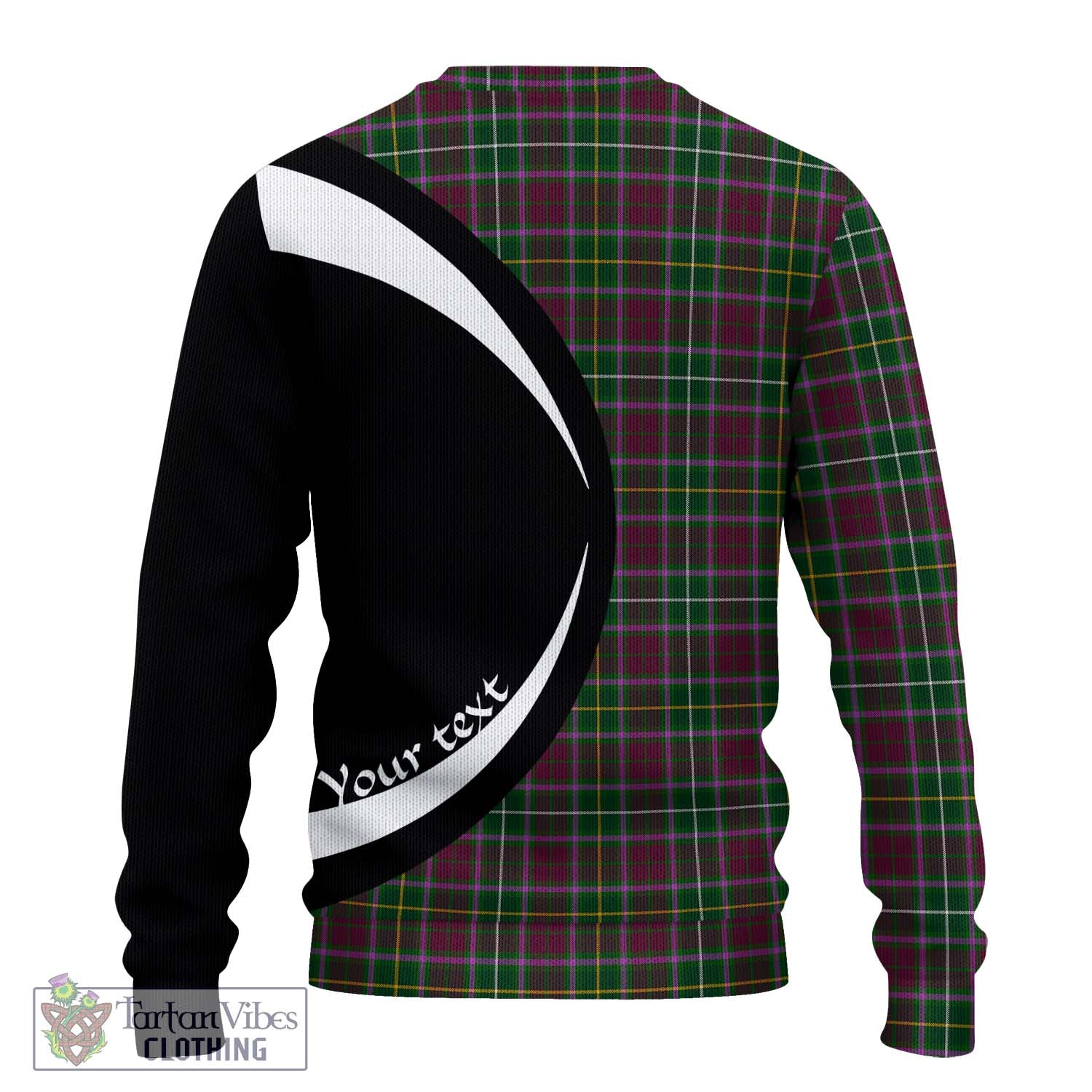 Tartan Vibes Clothing Crosbie Tartan Knitted Sweater with Family Crest Circle Style